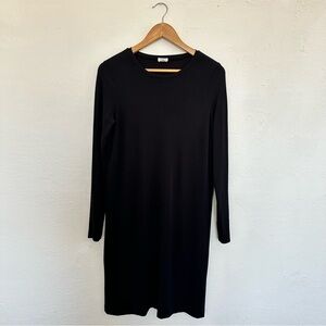 Aritzia Wilfred Long Sleeve Dress in Black